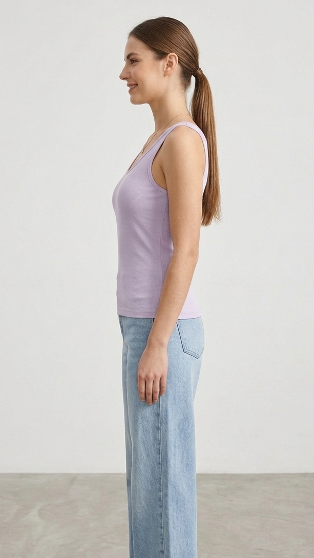 Canotta colore lavanda